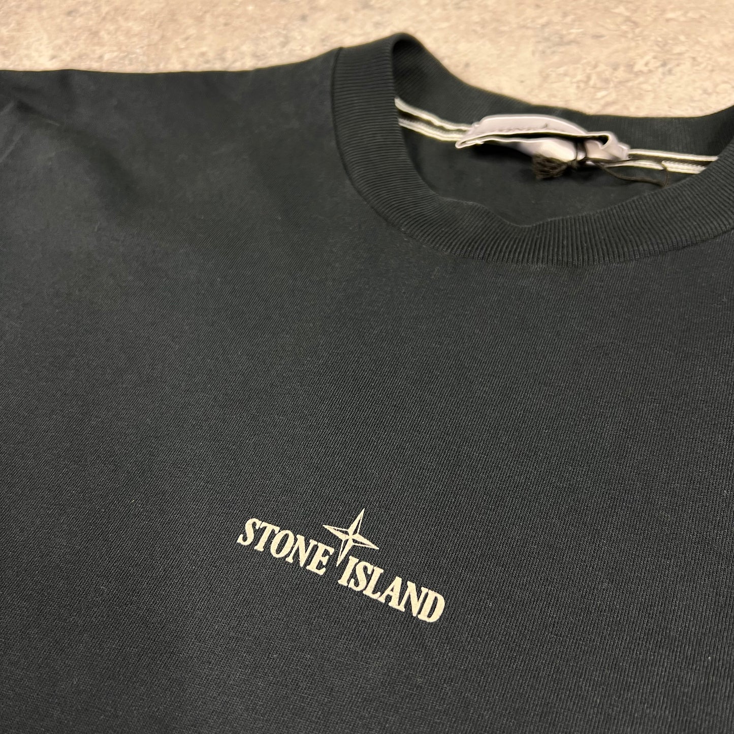 Stone Island Navy Industrial Print T-Shirt XL 24.5”