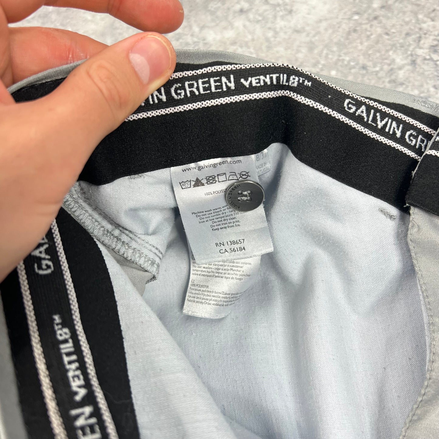 Galvin Green Grey Golf Trousers W38”