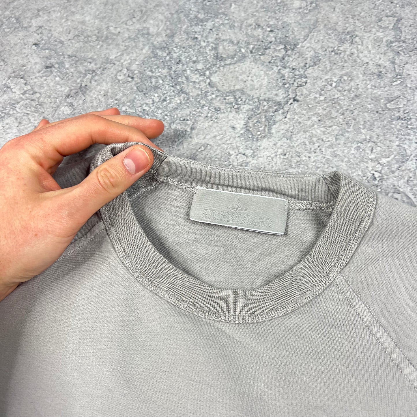 Stone Island Grey Ghost Sweatshirt Small 21.5”