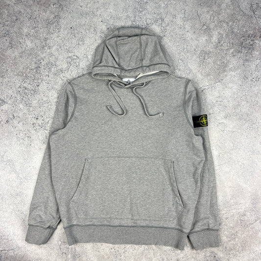 Stone Island Grey Pullover Hoodie XL 26”