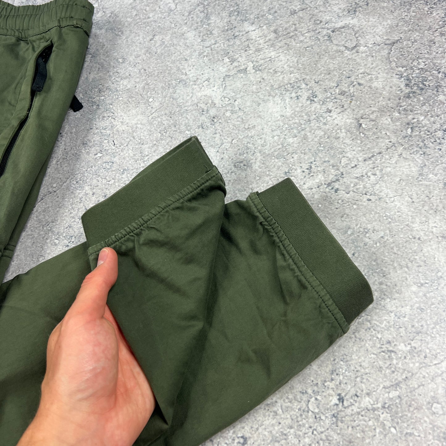 Stone Island Khaki Cuffed Cargo Trousers W32”