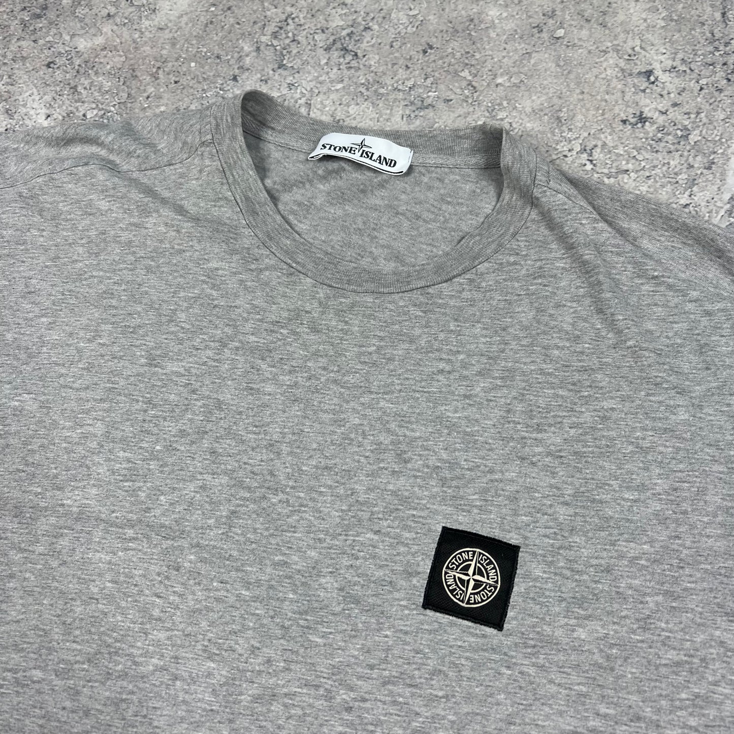 Stone Island Grey Patch T-Shirt 3XL 25”