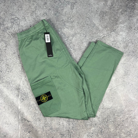 Stone Island Light Green Cargo Trousers W32” BNWT