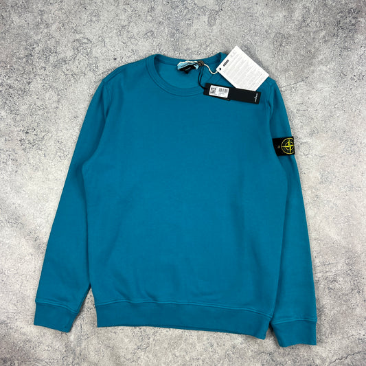 Stone Island Blue Sweatshirt Large 22.5” BNWT