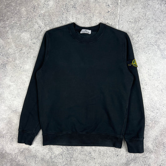 Stone Island Black Sweatshirt Medium 22.25”