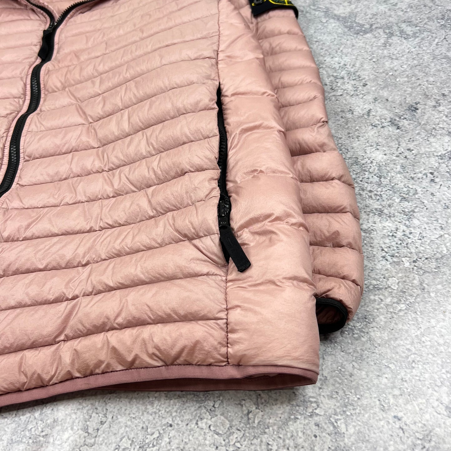 Stone Island Pink Loom Woven Down Jacket XXL 25.5”