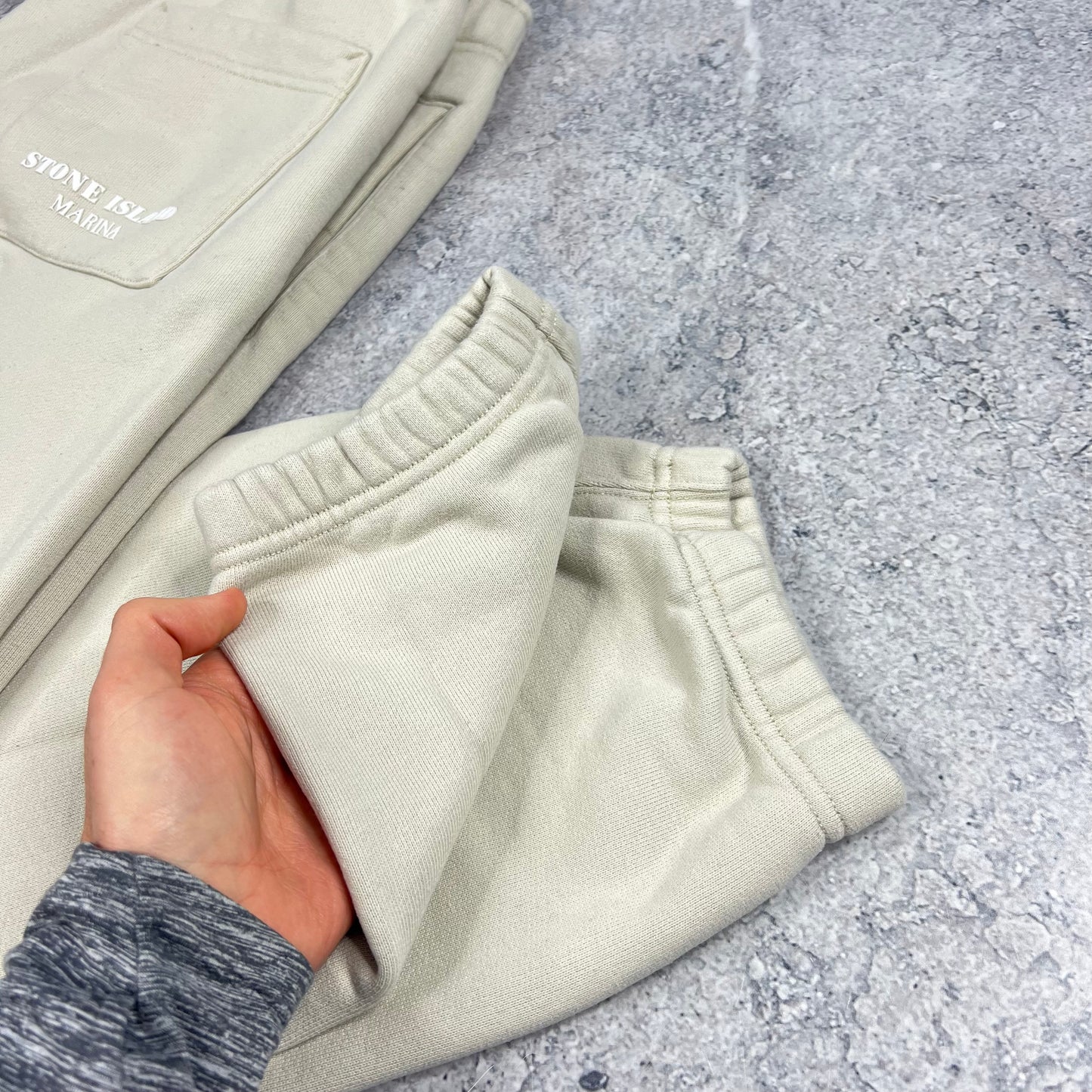 Stone Island Marina Beige Joggers Medium 32”