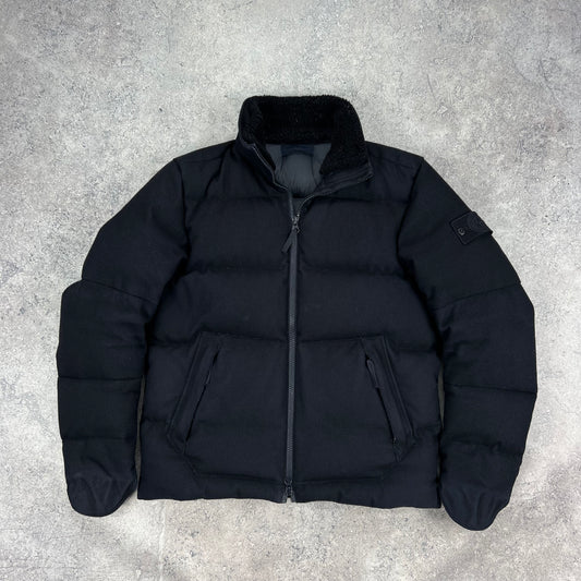 Stone Island Navy Ghost SW 3L Down Jacket Medium 23.5”