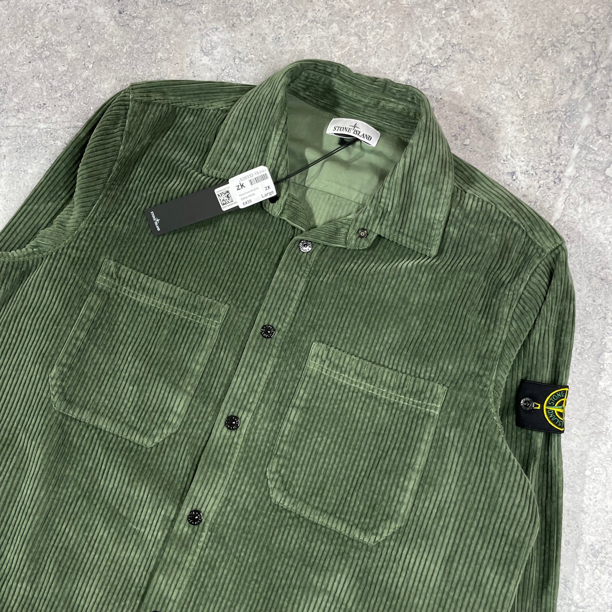 Stone island cheap khaki shirt