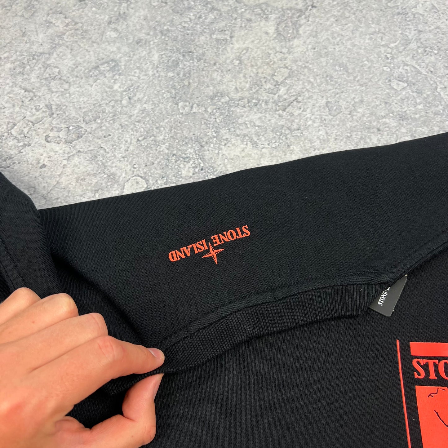 Stone Island Black ‘Spine Book’ Print T-Shirt BNWT