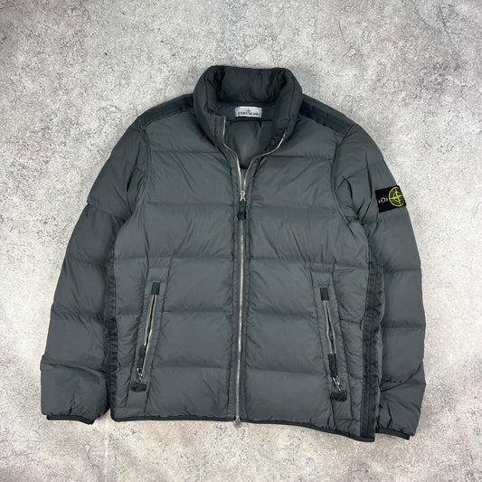 Stone Island Grey Seamless Tunnel Down Jacket Large 24.5”