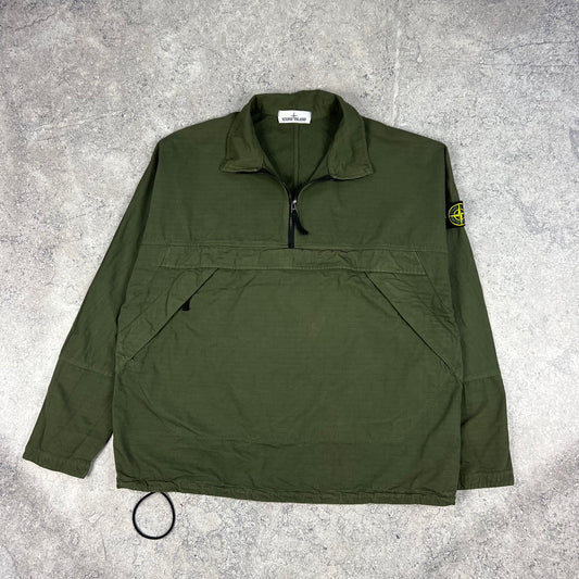 Stone Island Khaki Ripstop Smock Large 25.5”