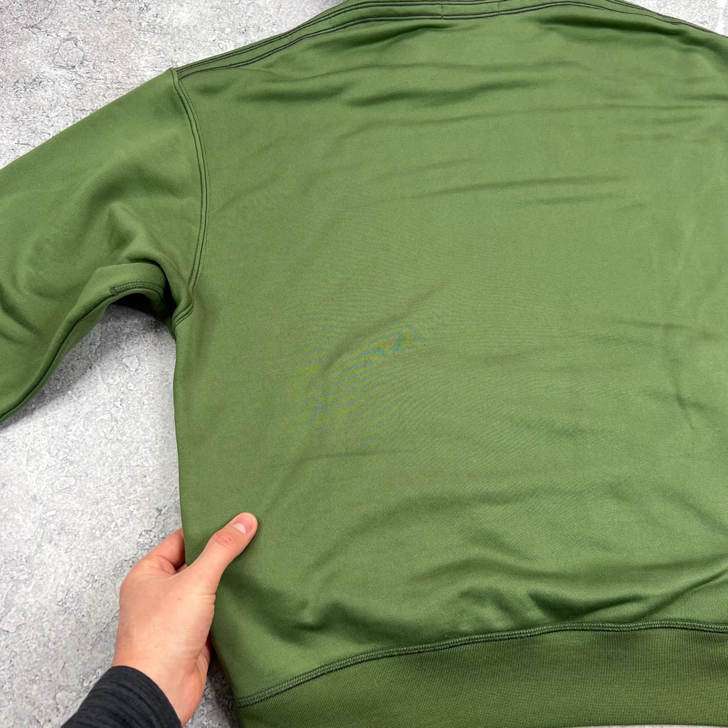 Stone Island Green Nylon Micro Dot Hoodie Medium 24”