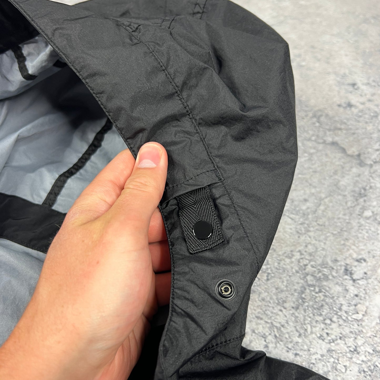 Stone Island Black Membrana Jacket Medium 23.25” BNWT