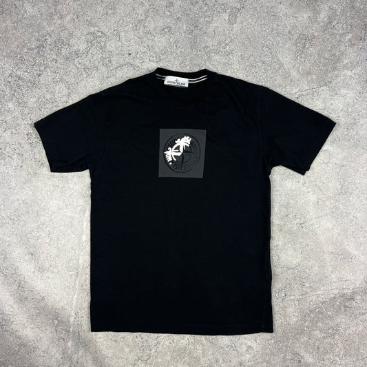 Stone Island Black Print Logo T-Shirt Small 19”