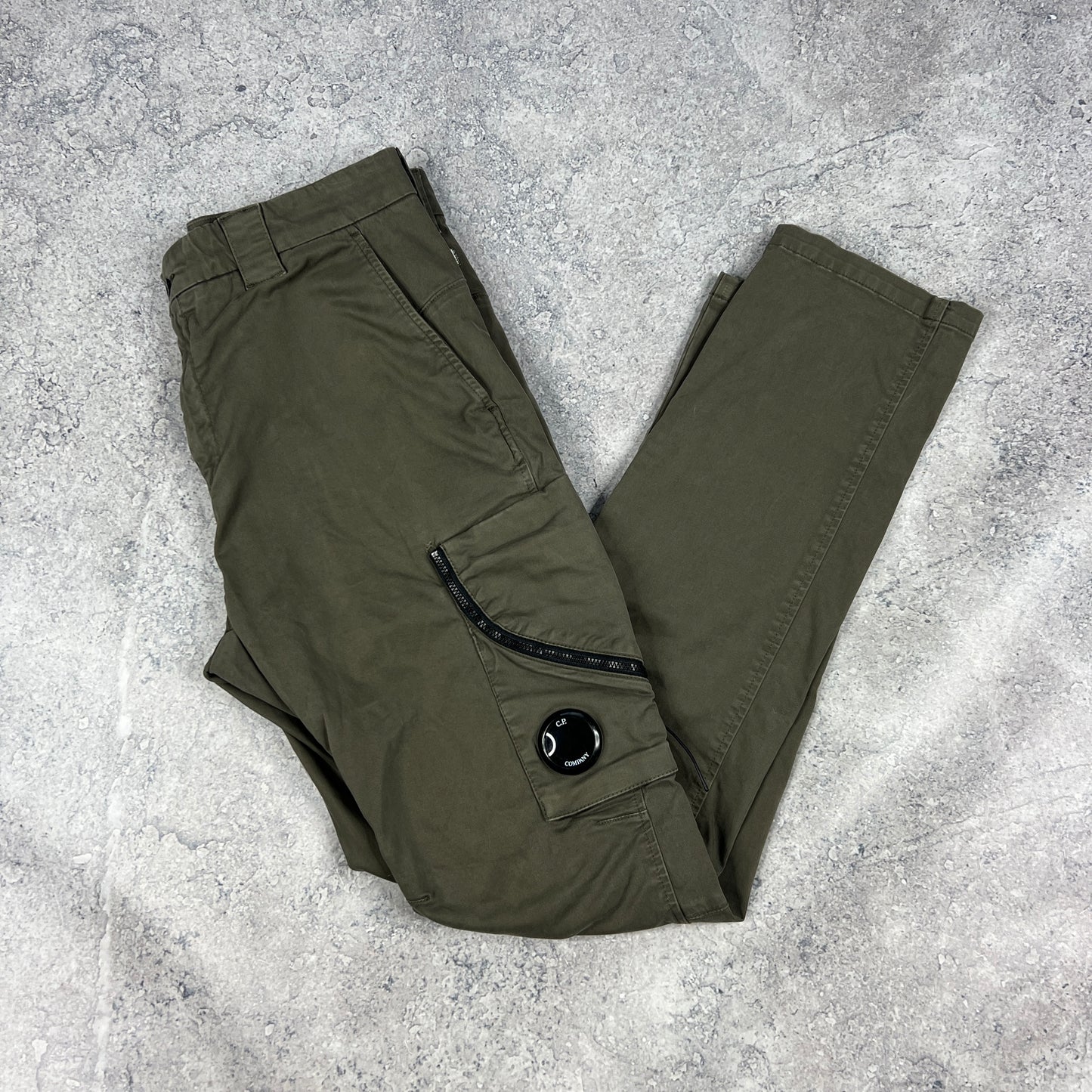 CP Company Khaki Lens Cargos Size 48- W32”