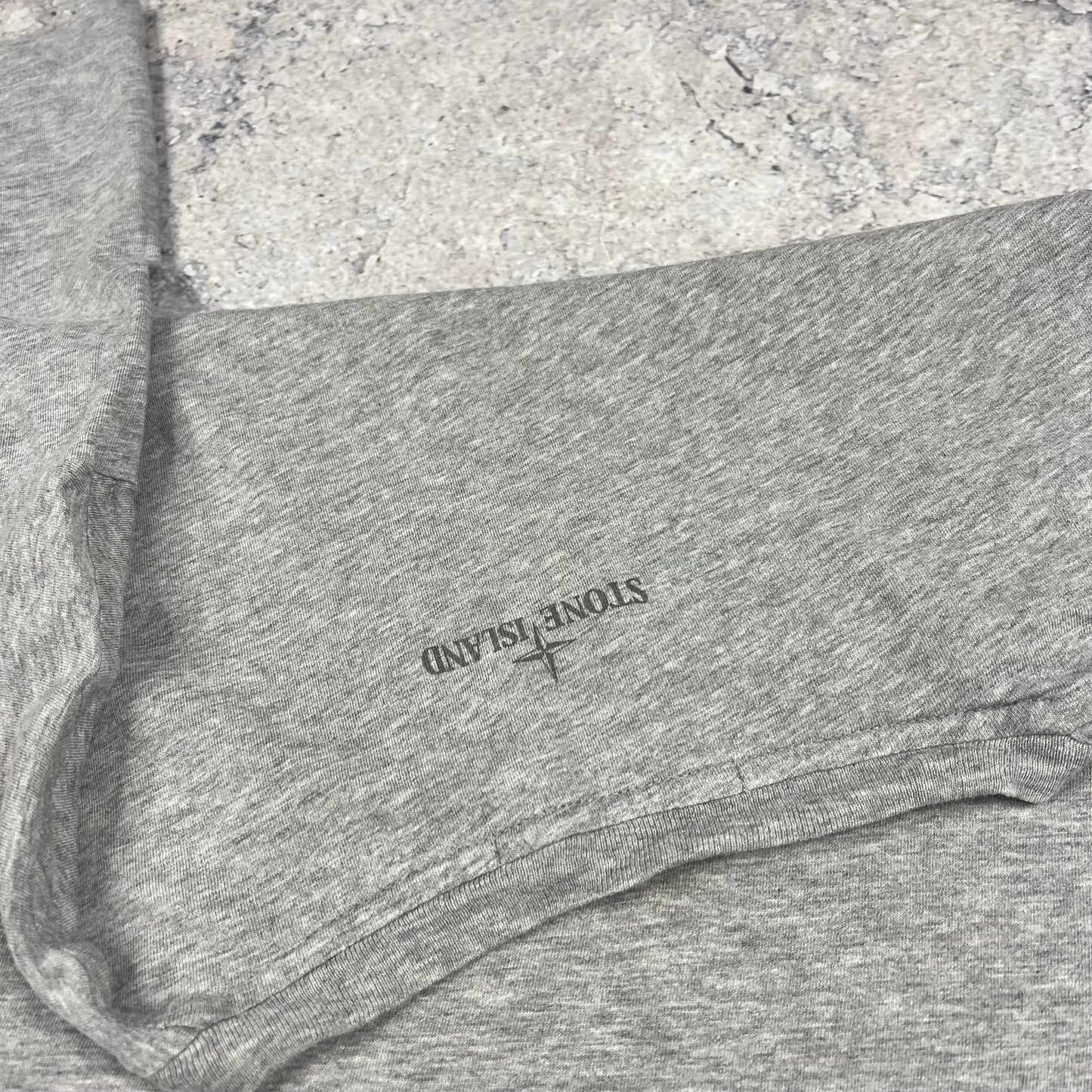 Stone Island Grey Reflective Logo T-Shirt XL 22.5”