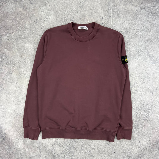 Stone Island Burgundy Wine Sweatshirt XL 23.5”