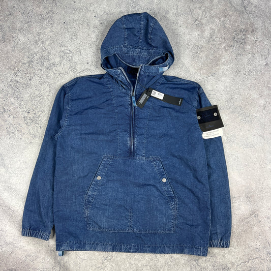 Stone Island Denim Research Hollow Fibre Nylon Smock Medium 24.5” BNWT