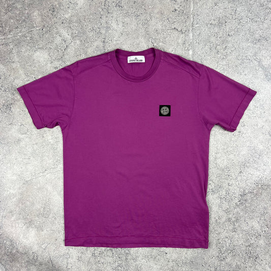 Stone Island Magenta Patch T-Shirt Medium 20.5”