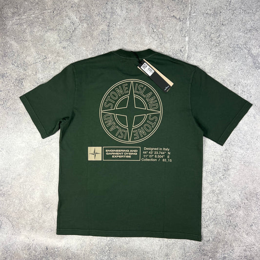 Stone Island Green Industrial Print T-Shirt BNWT