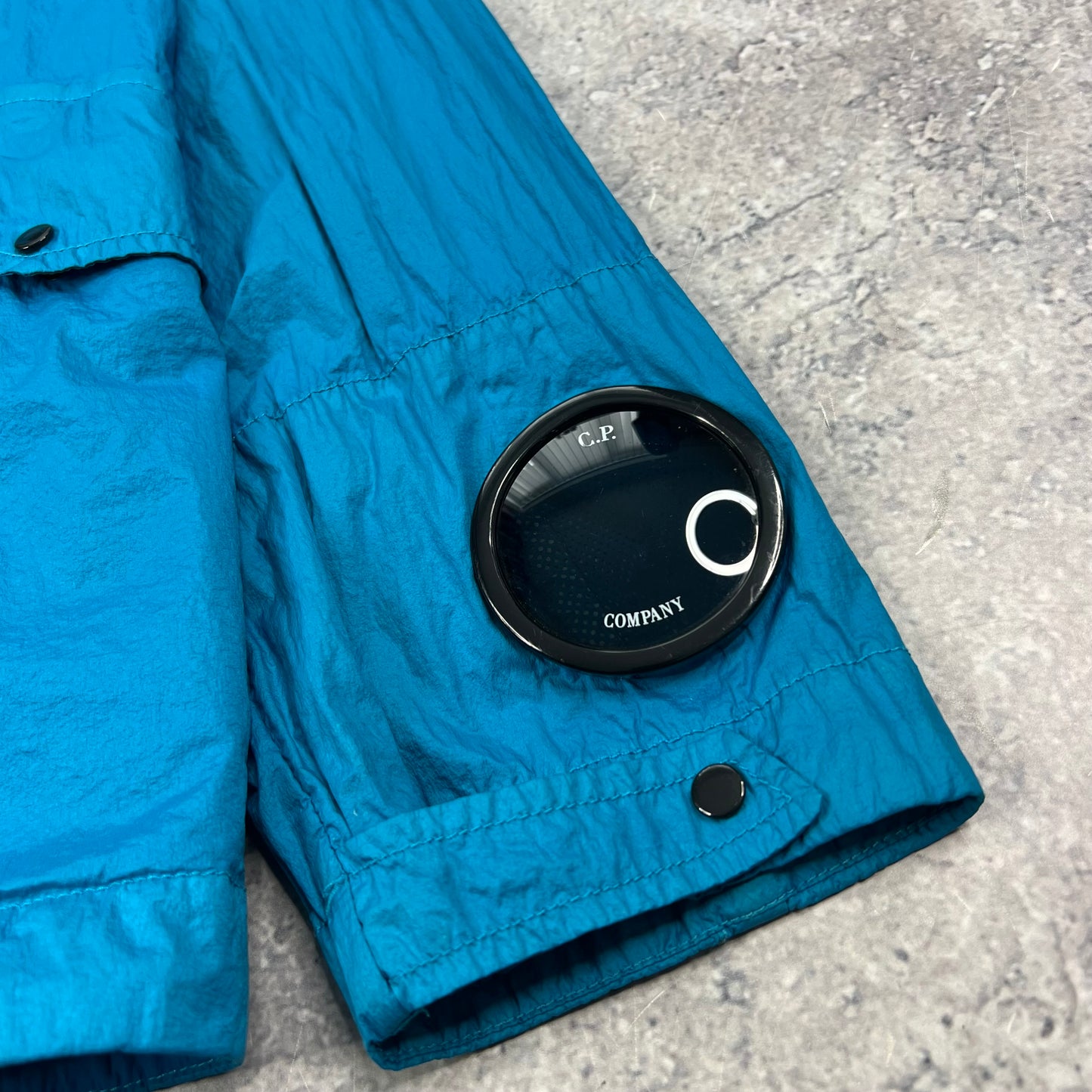 CP Company Blue Nyfoil Watchviewer Goggle Jacket Size 54- XL/XXL 24”