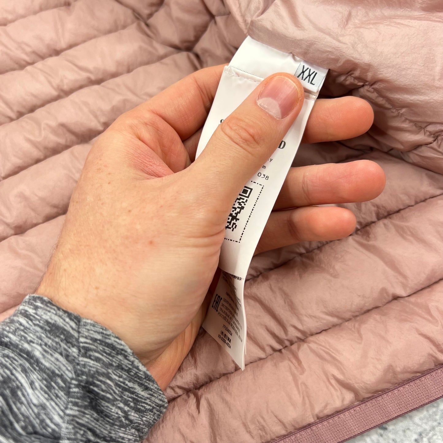 Stone Island Pink Loom Woven Down Jacket XXL 25.5”