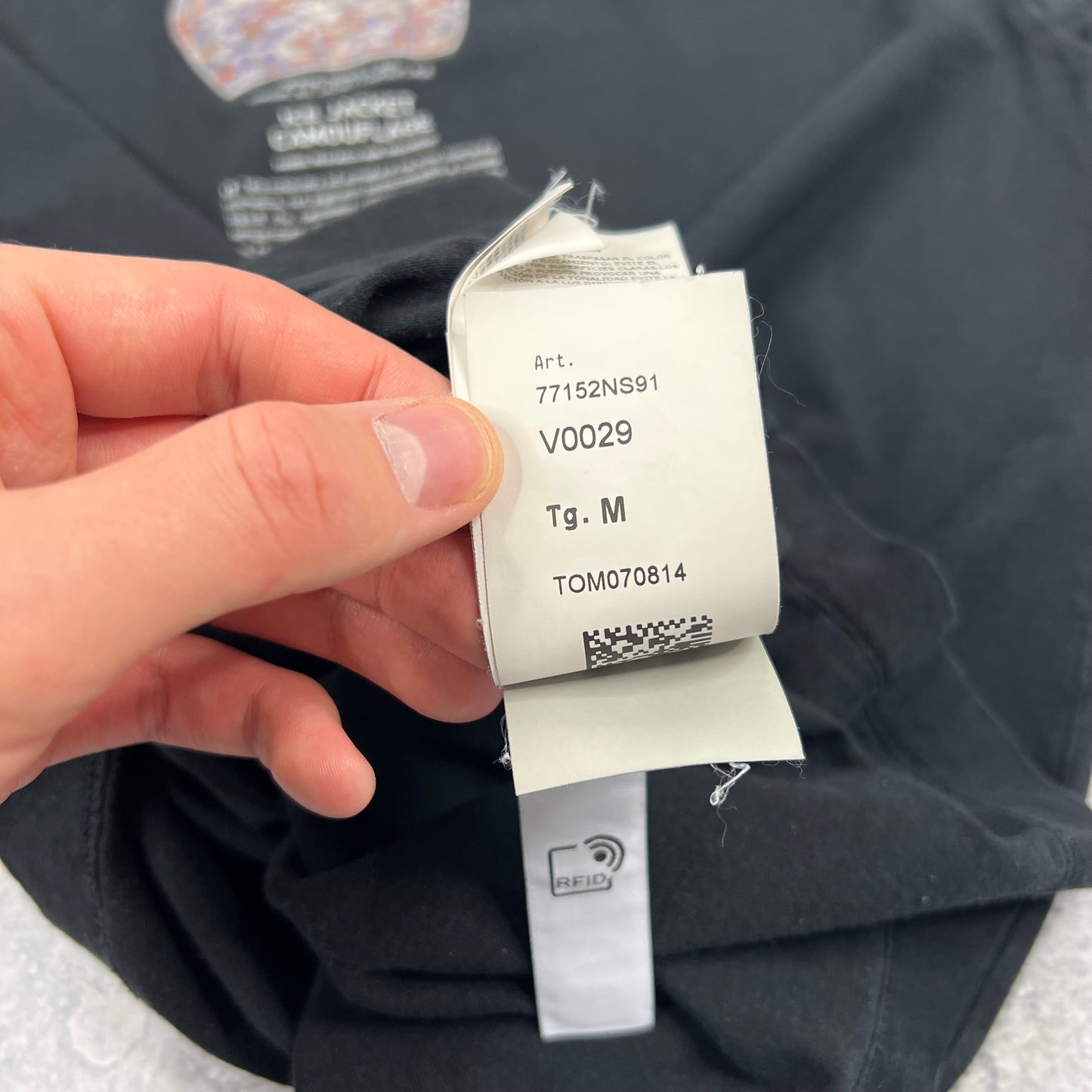 Stone Island Black Archivio T-Shirt Medium 20”