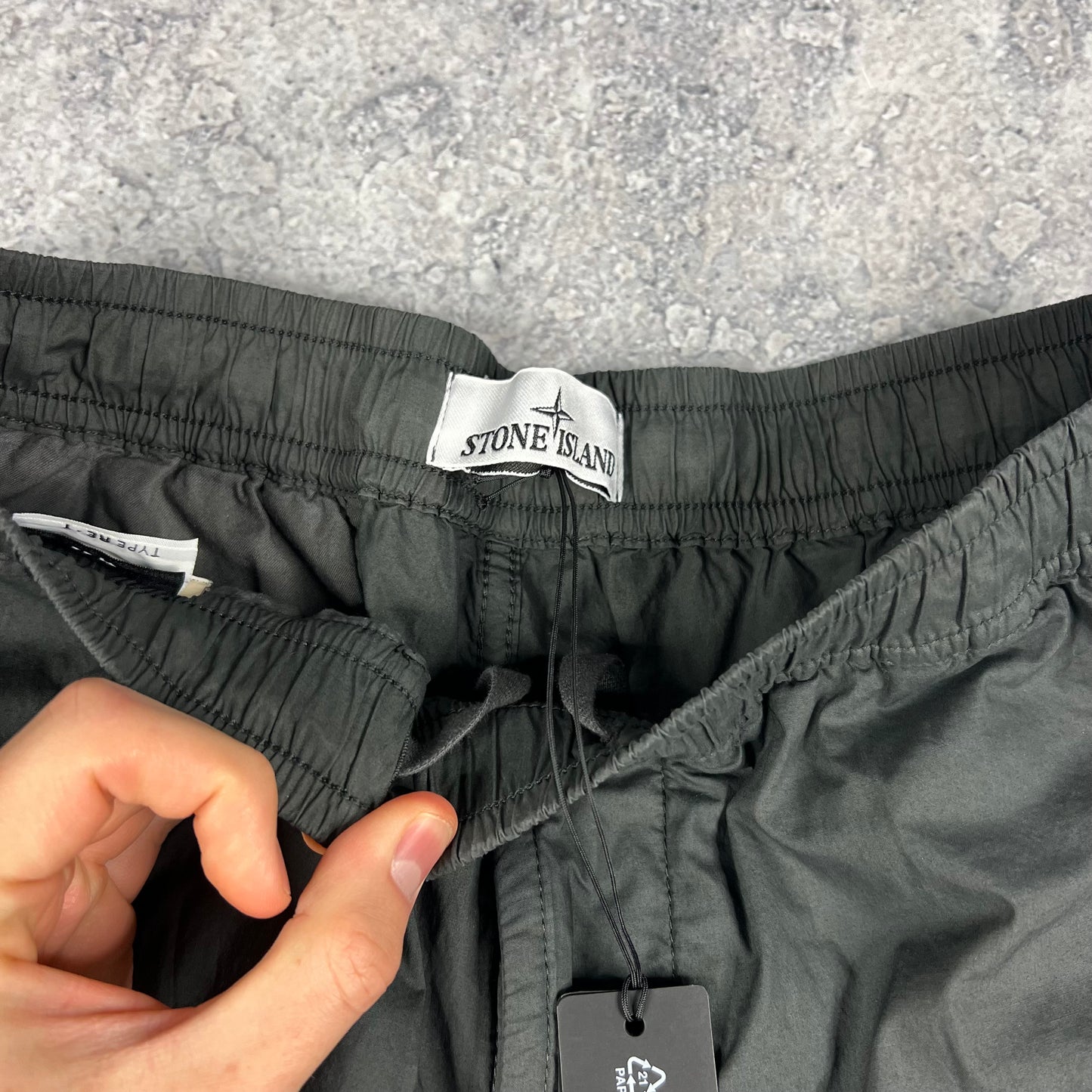 Stone Island Dark Grey Cuffed Cargo Trousers W30” BNWT