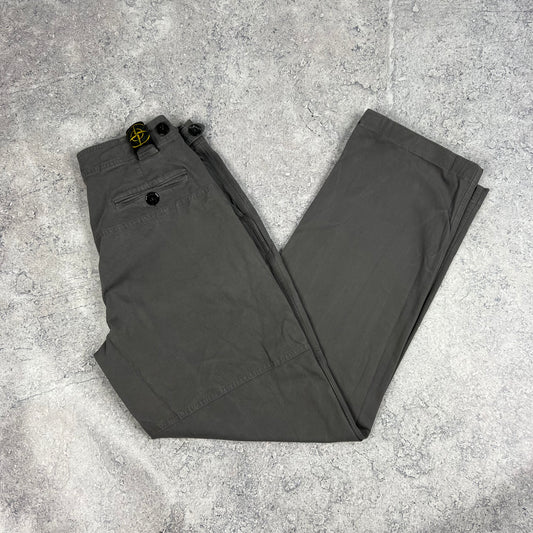 Stone Island Grey Cotton Trousers 29-30”
