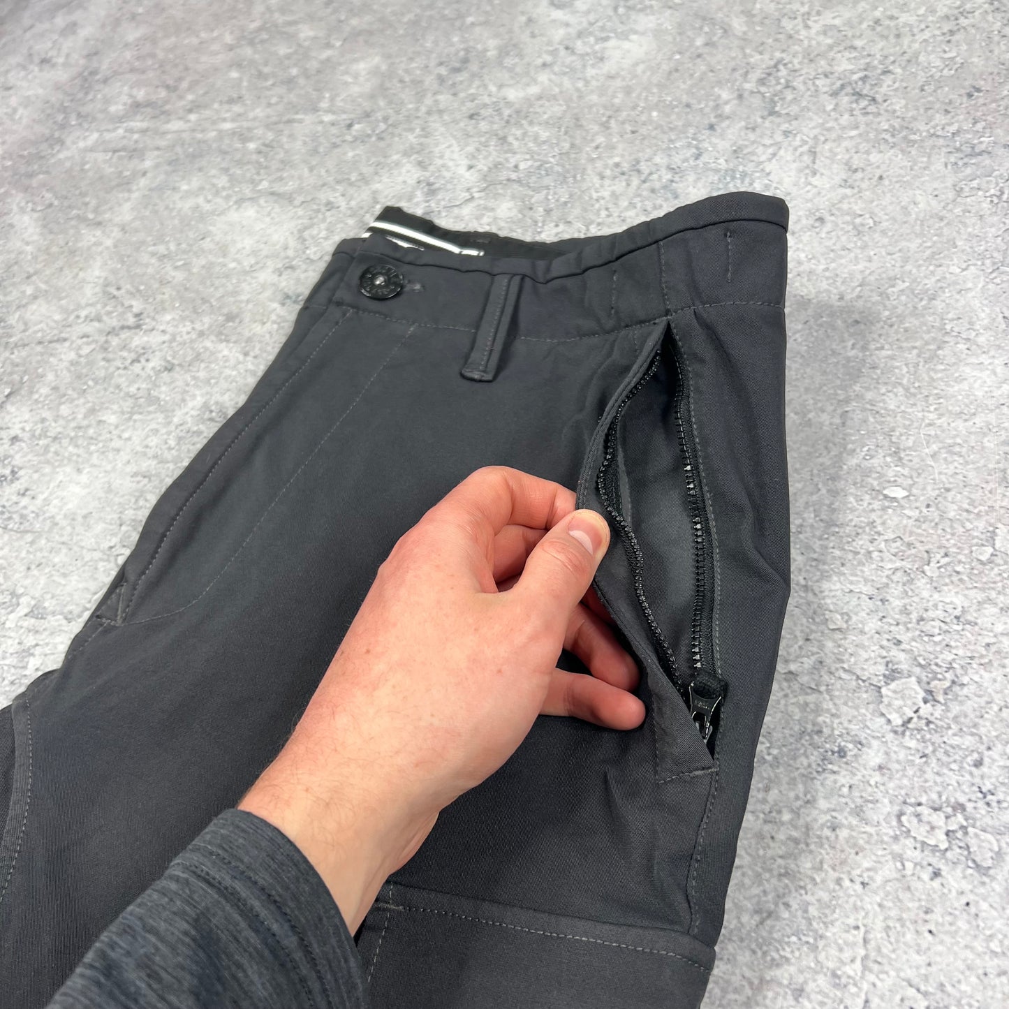 Stone Island Dark Grey Multipocket Cargos W31-32”