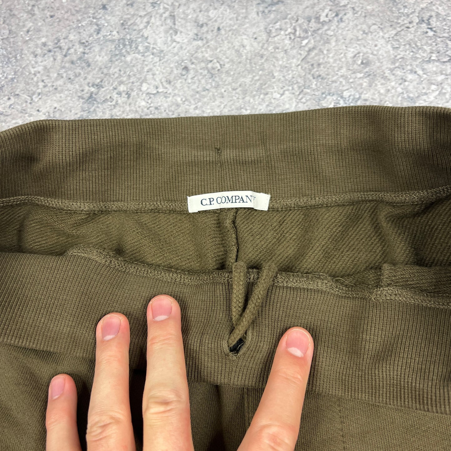 CP Company Khaki Lens Joggers Medium W32-34”