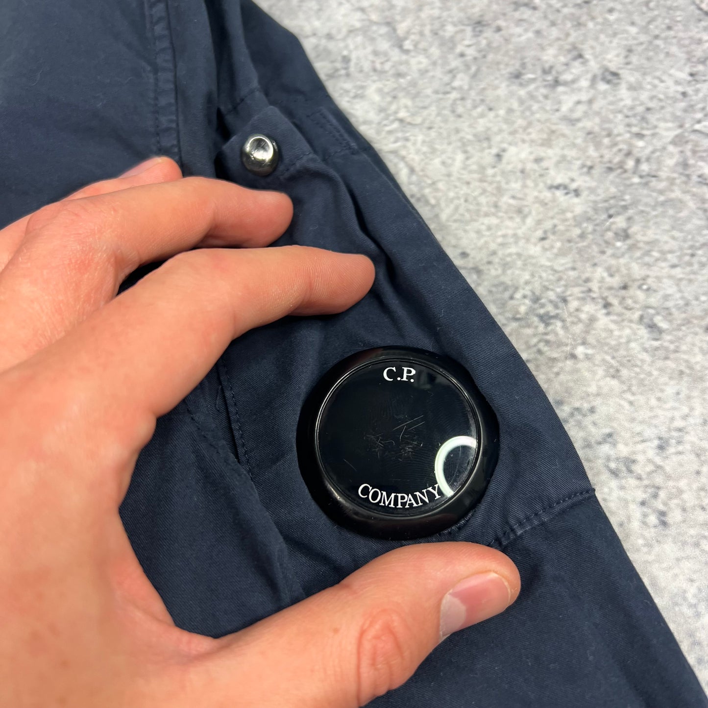 CP Navy Cotton Lens Overshirt Large 22”