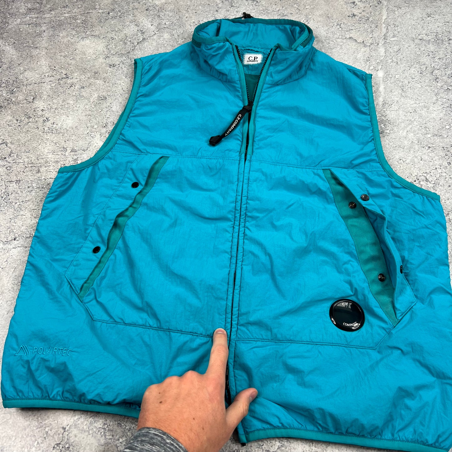 CP Company GDP Lens Gilet Size 52- L/XL 23”