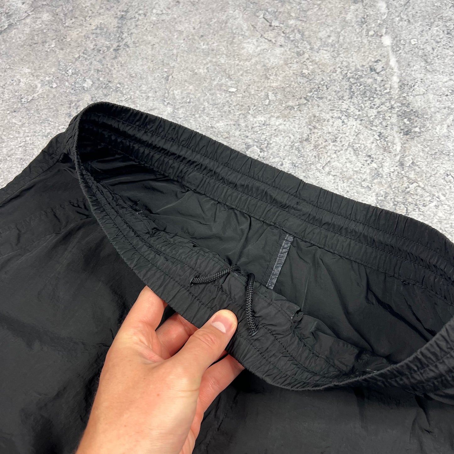 CP Company Black Chrome Lens Cargo Shorts 46- W30-32”
