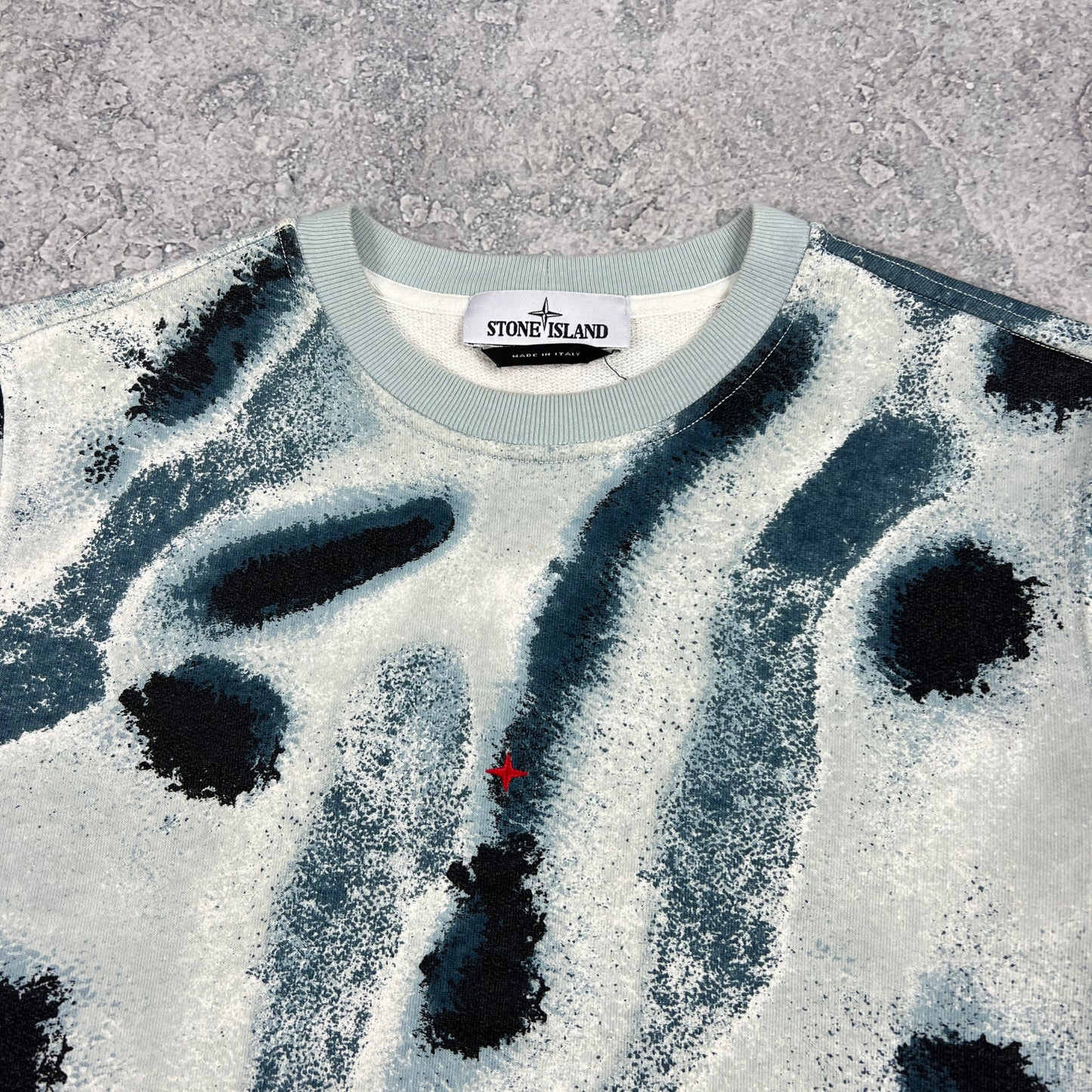 Stone Island Marina Reef Camo Sweatshirt Small 21.5”