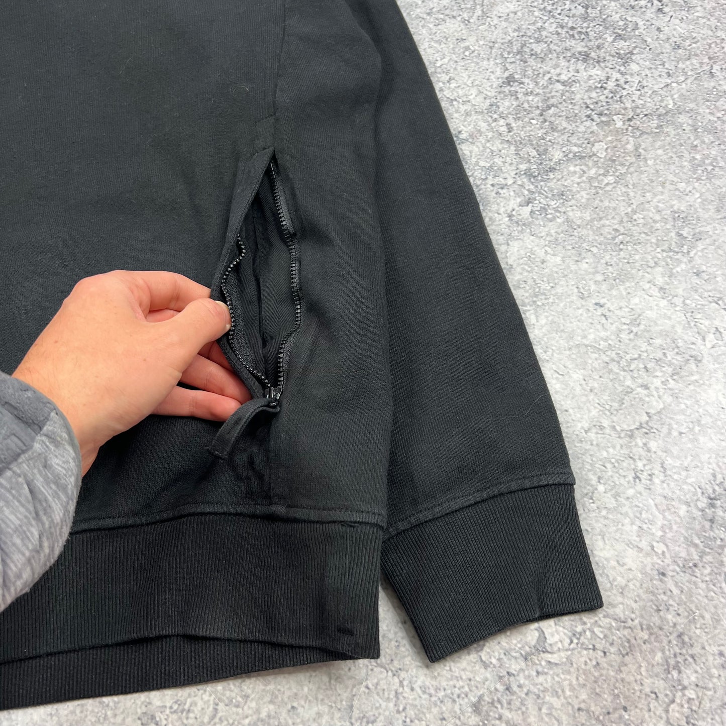 Stone Island Black Ghost Hoodie Small 21.5”