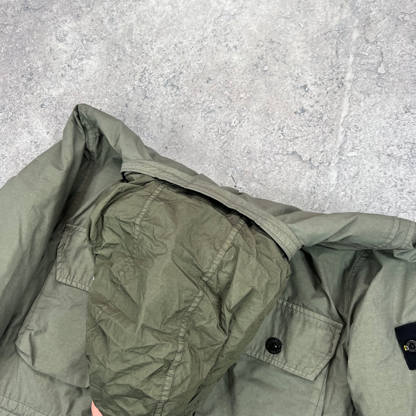 Stone Island Khaki Naslan Primaloft Jacket Medium 22.75”