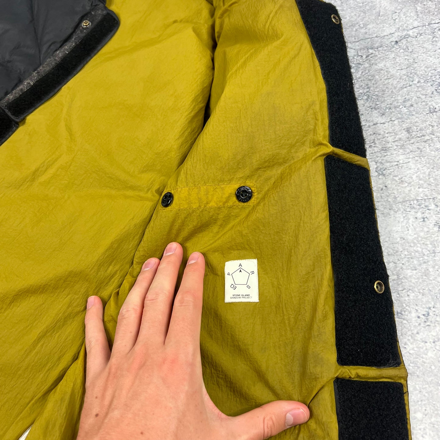 Stone Island Black Shadow Project Down Gilet Large 22.25”
