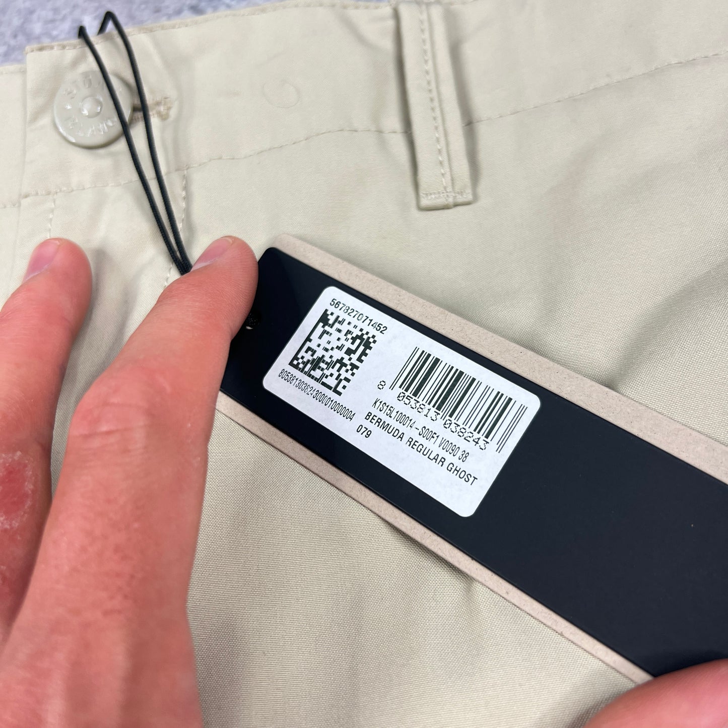 Stone Island Ghost Beige Ventile Cargo Shorts W38” BNWT