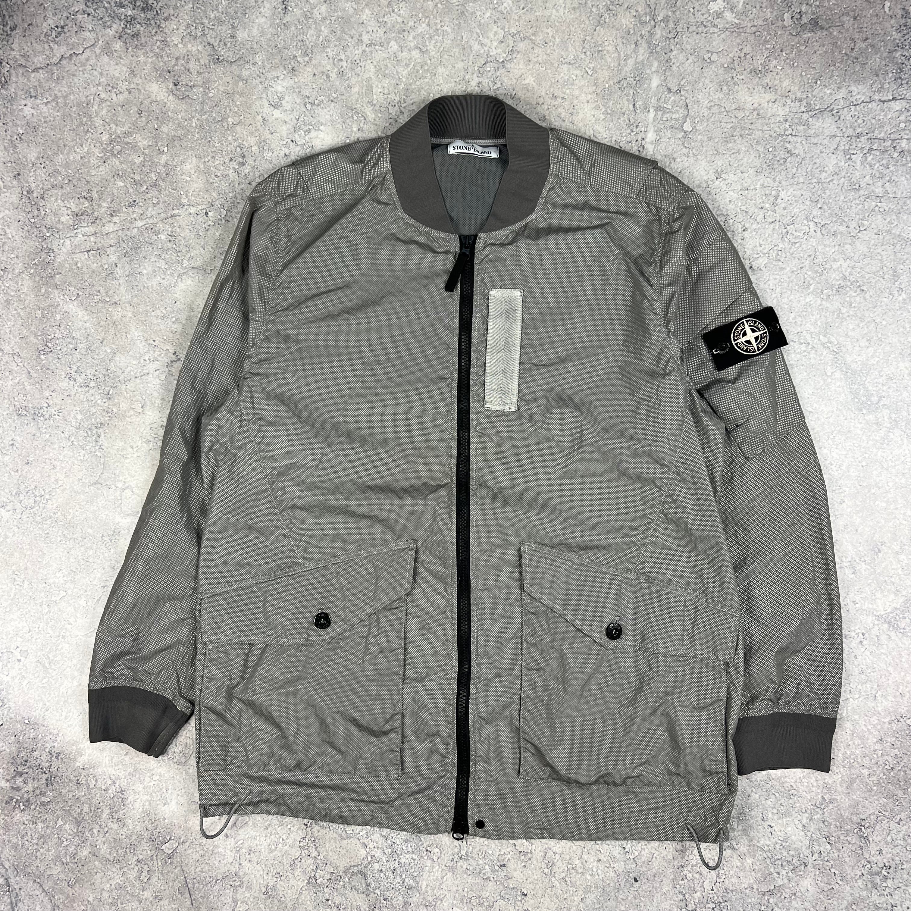 Stone Island Pixel Reflective Bomber Jacket XXL 25.25