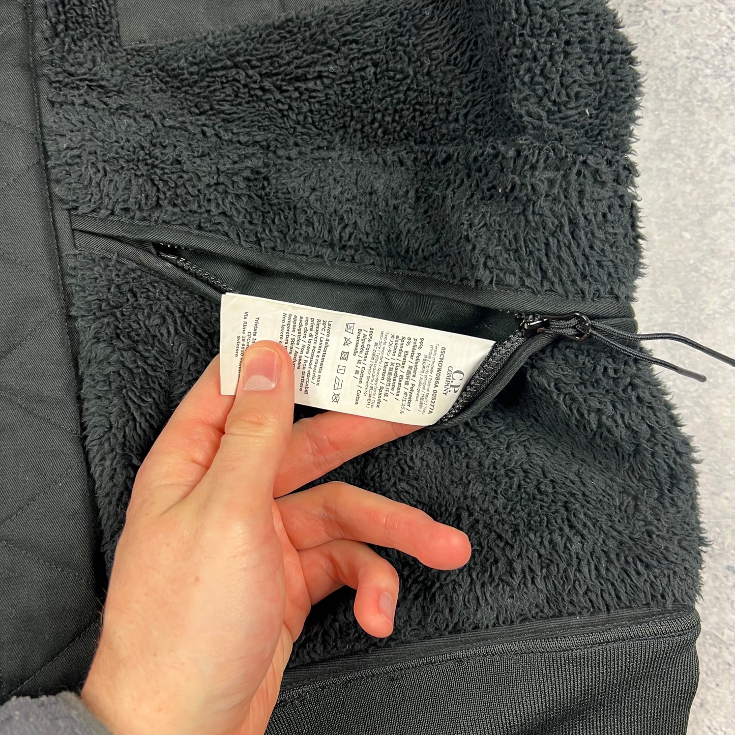 CP Company Black Fleece/Softshell Reversible Lens Jacket Medium 21”