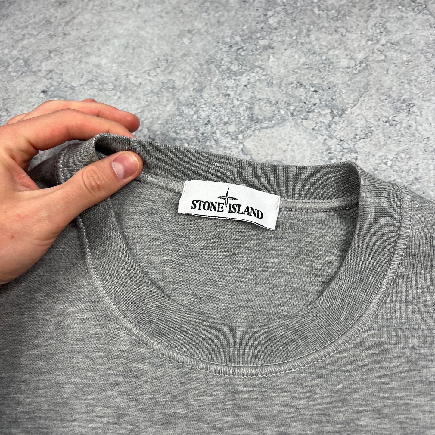 Stone Island Grey Sweatshirt Large 22.5”