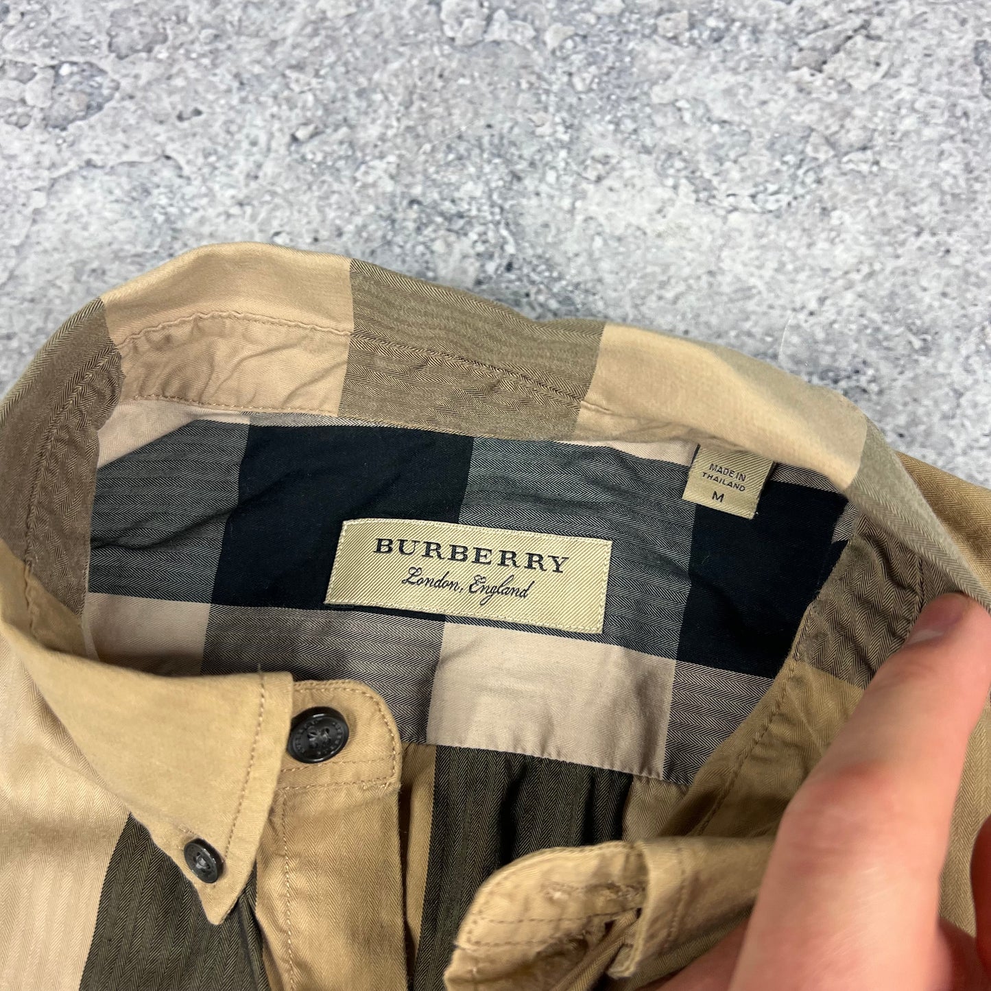 Burberry Short Sleeve Check Shirt Medium 21.75”