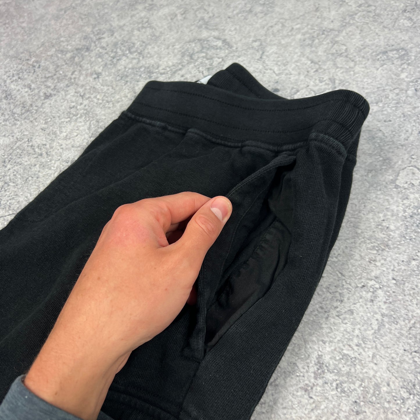 Stone Island Black Joggers Large W32-34”