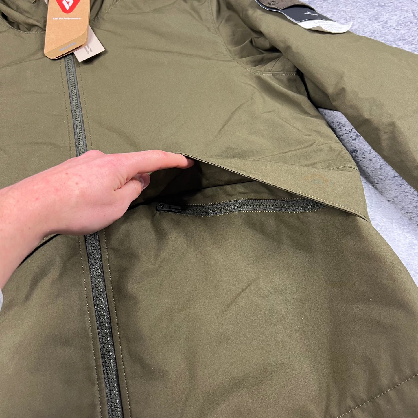 Stone Island Khaki Ghost O-Ventile Primaloft Jacket Large 24” BNWT