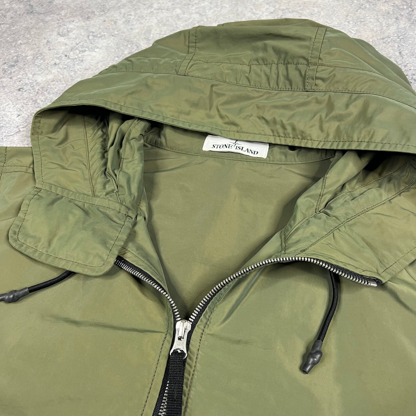 Stone Island Khaki Micro Reps Jacket Medium 22.25”