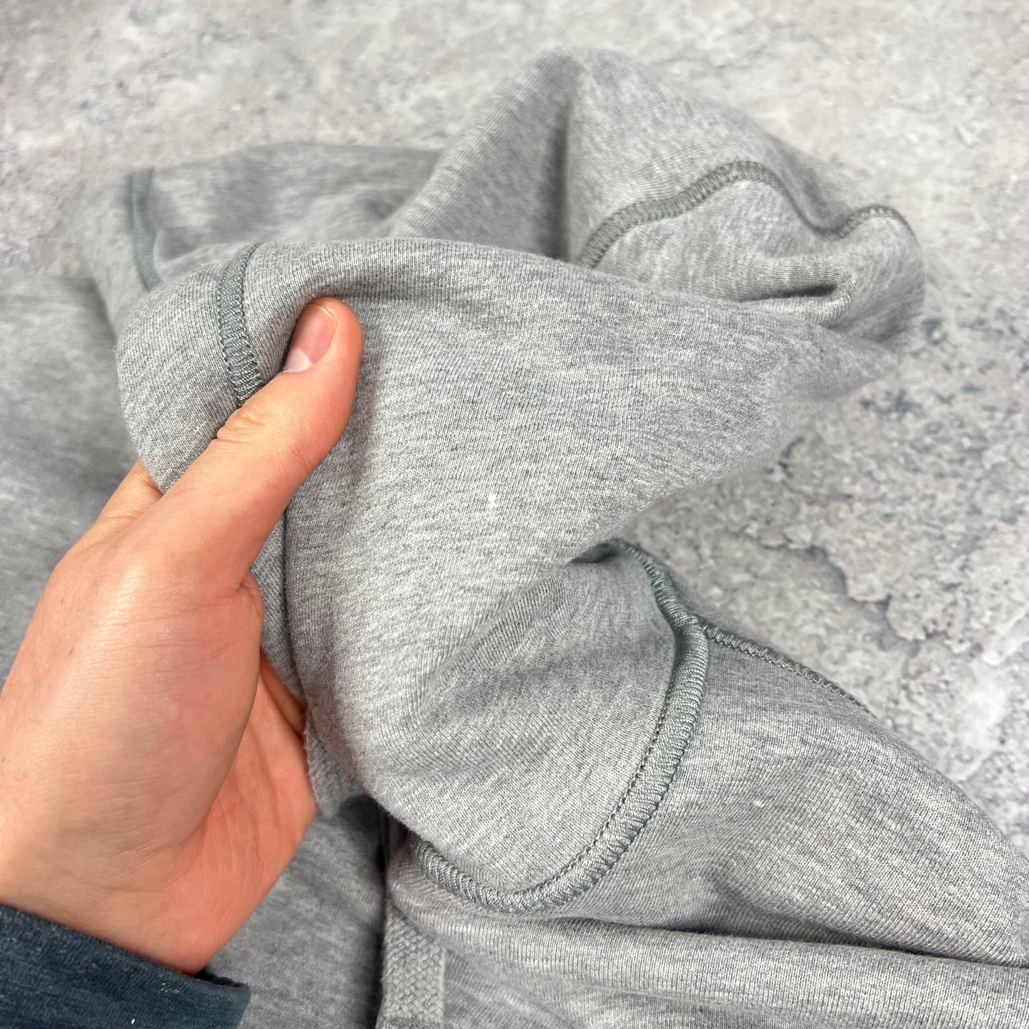 Stone Island Grey Pullover Hoodie Large 22.75”