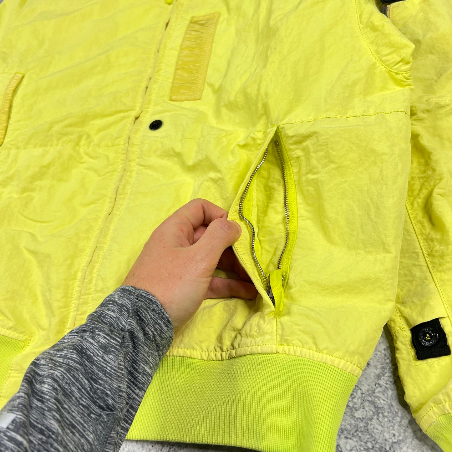 Stone Island Shadow Project Naslan Bomber Jacket Large 23.5”