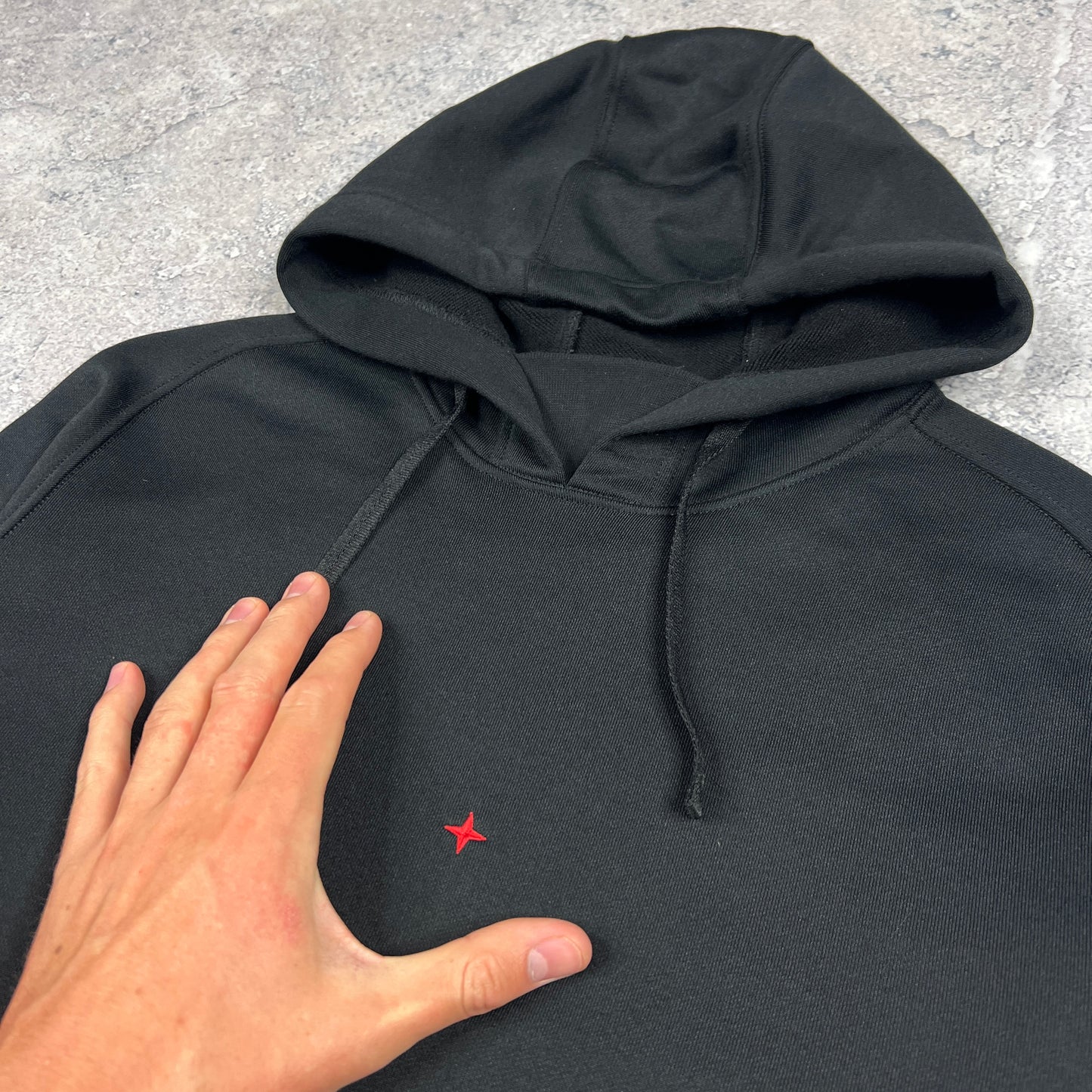 Stone Island Black Marina Hoodie Medium 22”